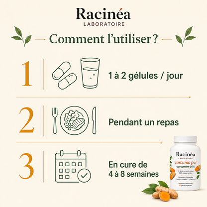 Curcuma 1000 — Curcuma Titré 95 % et Poivre Noir